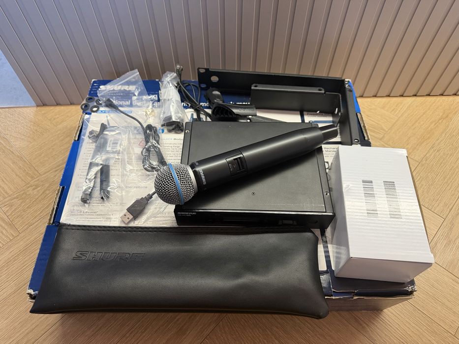 Shure GLX-D mikrofony bezprzedowodowe mikrofon  – SM58 / Beta 58A rack