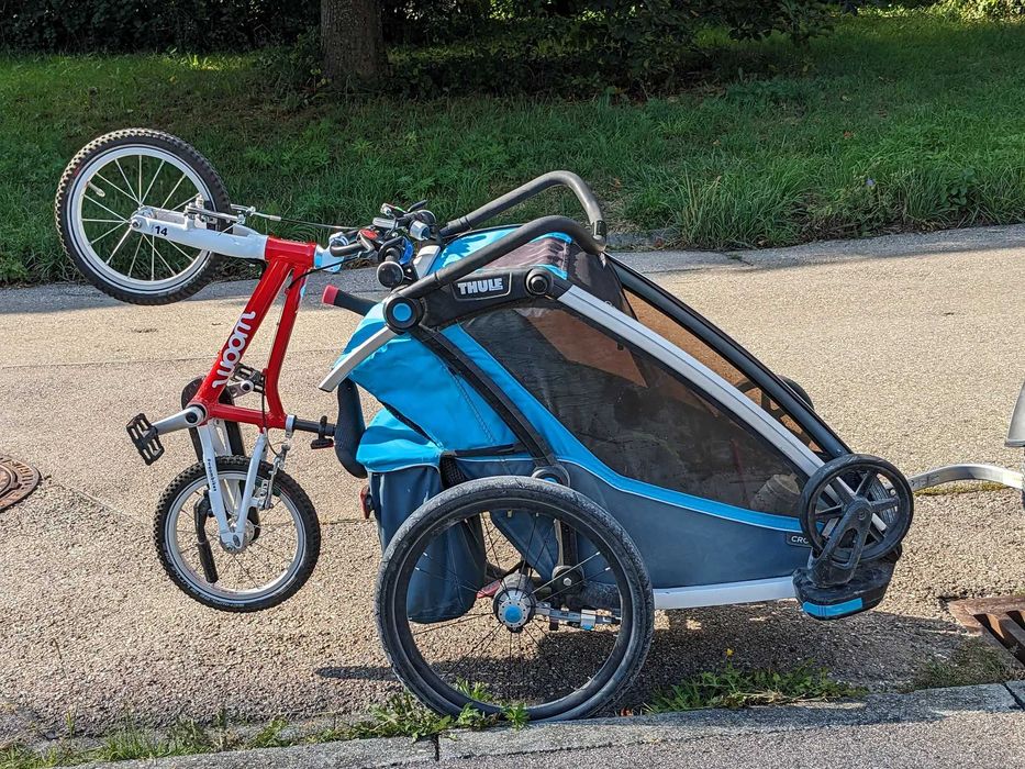 Uchwyt na rowerek dziecięcy do przyczepki Thule na Woom