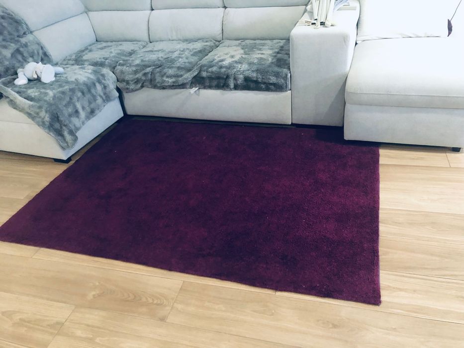 Tapete grande roxo como novo