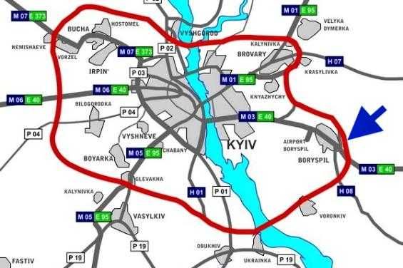 Фасадна земельна ділянка 16 га з виходом на дві траси Бориспіль Харків