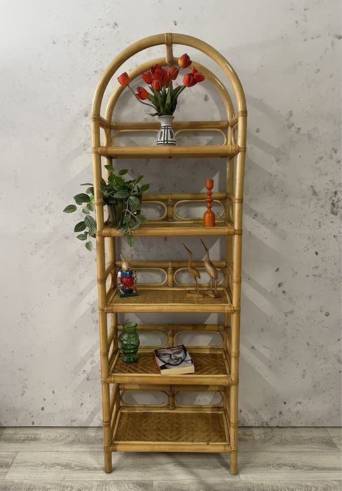 Duży,bambusowy regał/etażerka