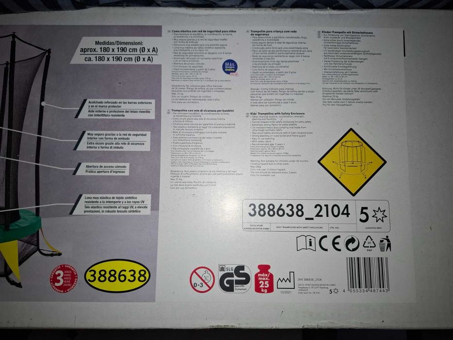 Trampolim Crivit 180cm