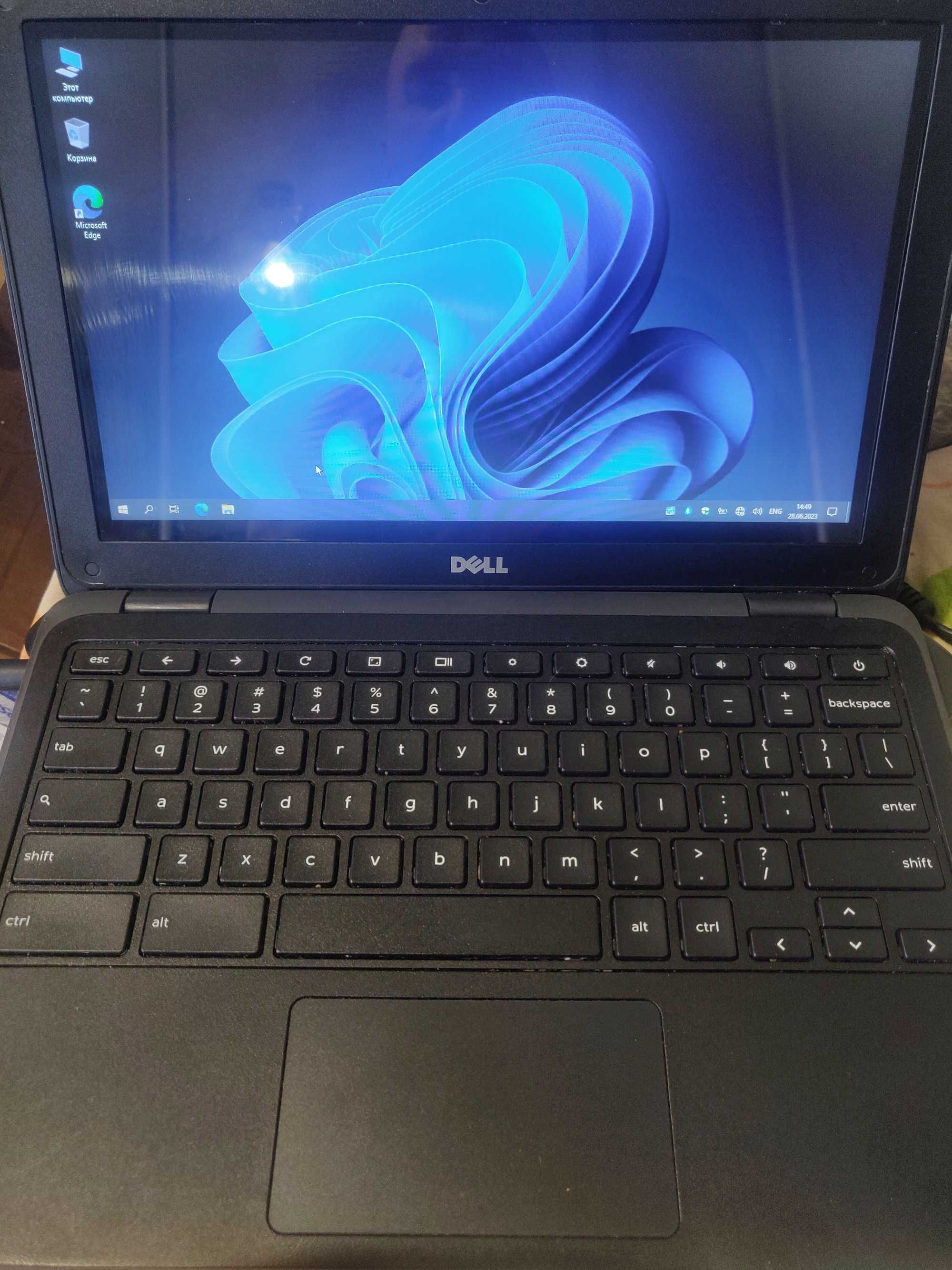 Dell сенсорный ноутбук новый Windows/12"HD/Intel2.2GHz/4GB SSD16gb USB ...