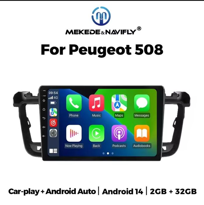 Штатна Магнітола для Peugeot 508 магнитола 2010-2018