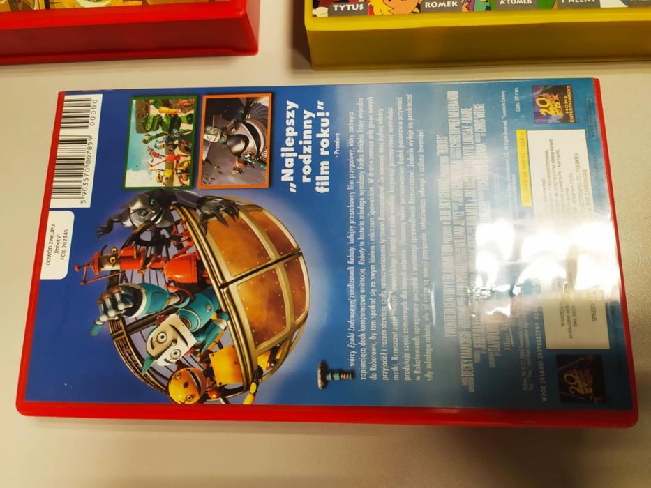 5 długometrażowych filmów animowanych Video VHS