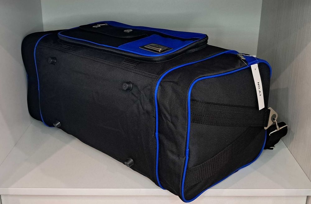 Сумка спортивная, дорожная чёрная 55 см.