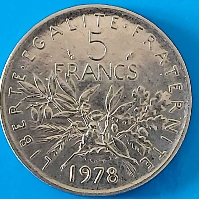 5 Francos de 1978, França, a Semeadora