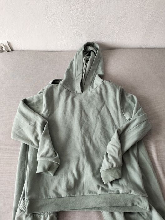 Groszkowy damski dres z kapturem plus spodnie