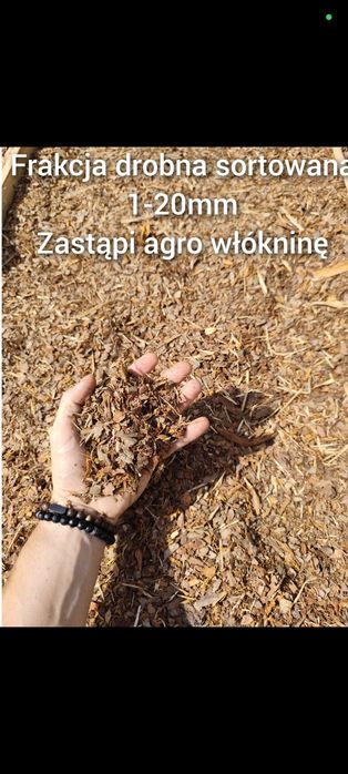 Kora sosnowa drobna sortowana Worki 80 litrów