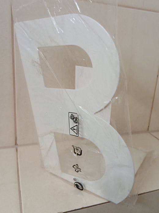 IKEA BUSBASSE podpórka do książek - biała