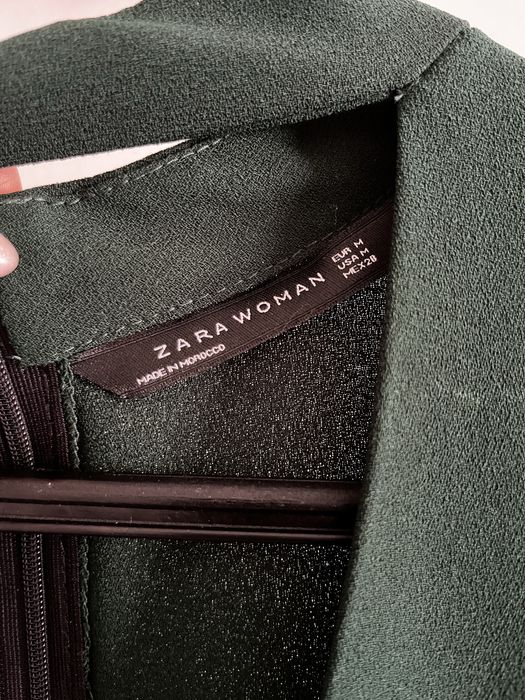 Vestido verde zara