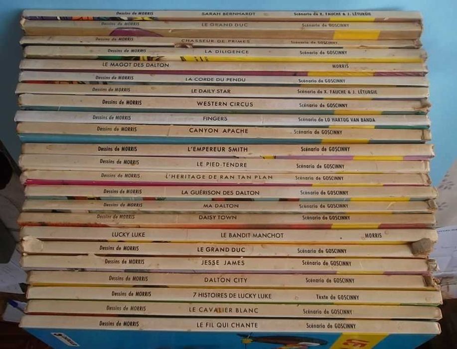 23 álbuns LUCKY LUKE edições francesas capa dura Dargaud anos 70