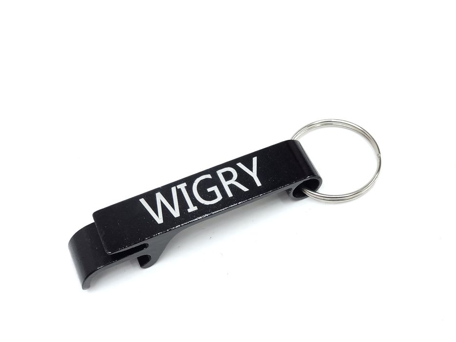 Zawieszka do kluczy Wigry otwieracz do puszek butelek czarny