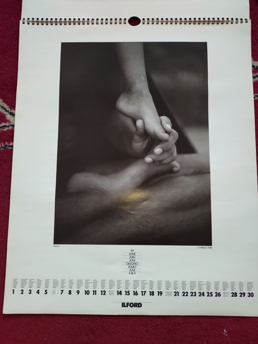 Calendário de parede Ilford 1999