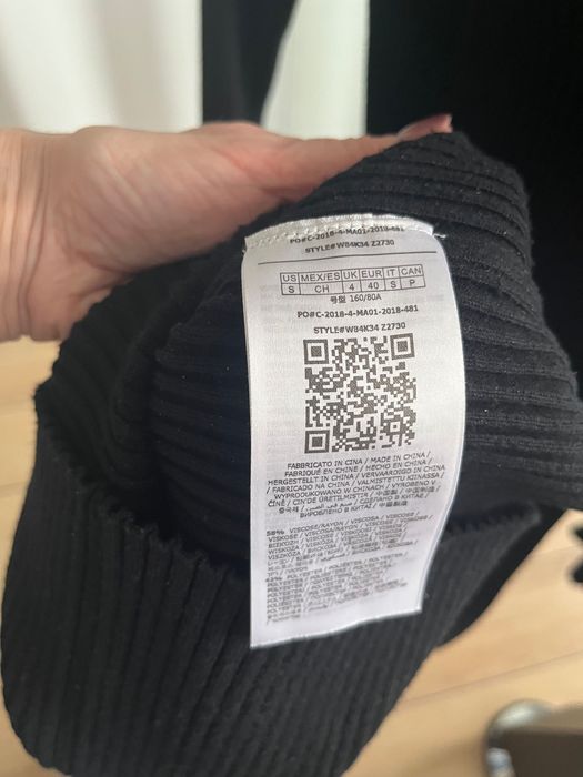 Sukienka guess czarna dzianina