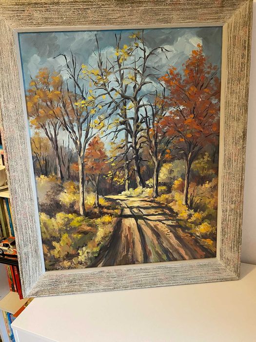 wyjątkowy obraz- |Maria Kertész-Rácz "INDIAN SUMMER" (1966) | 89x73 cm