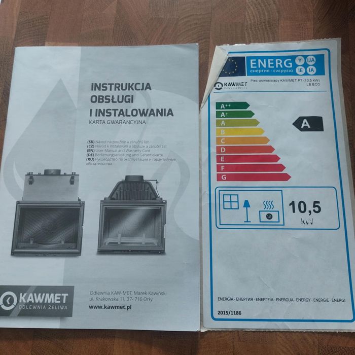 Kominek 10,5 KW ECO   kawmet P7