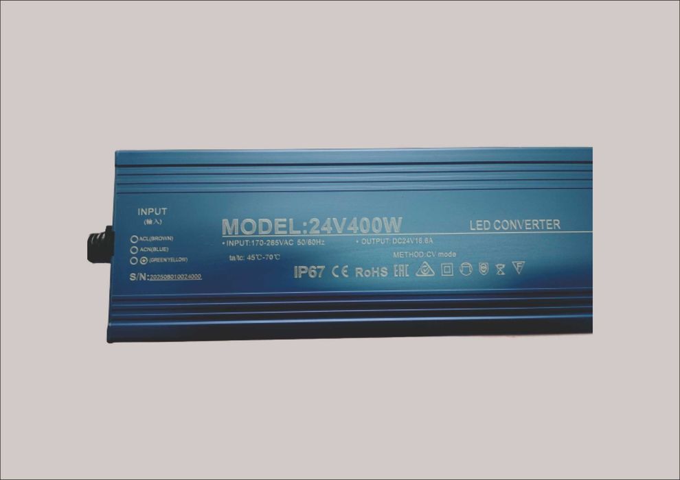 Блок живлення гермет. 400W 24V 16.6A IP67