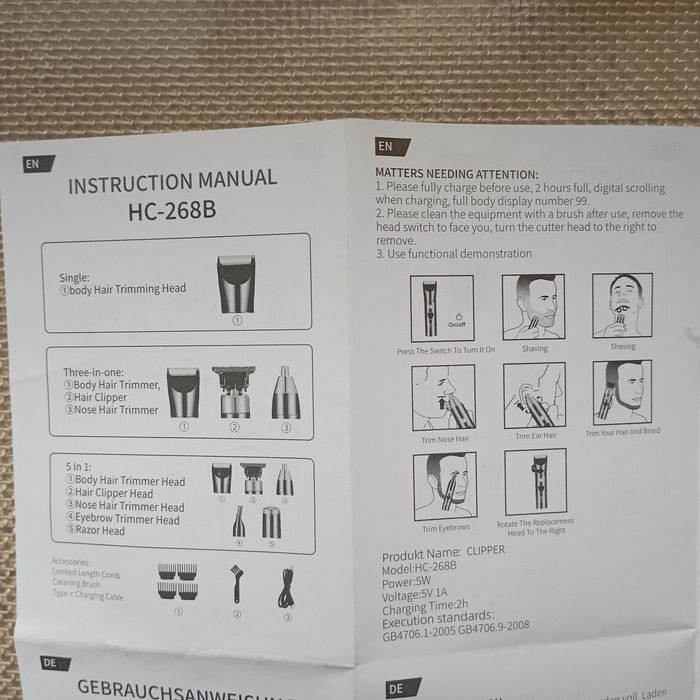 Триммер для бороды и усов