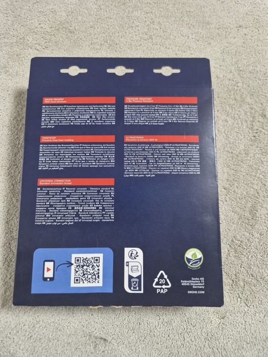 Wąż prysznicowy Grohe Silverflex o długości 1500 mm
