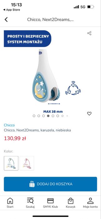 Chicco Next2dreams Karuzela do łożeczka