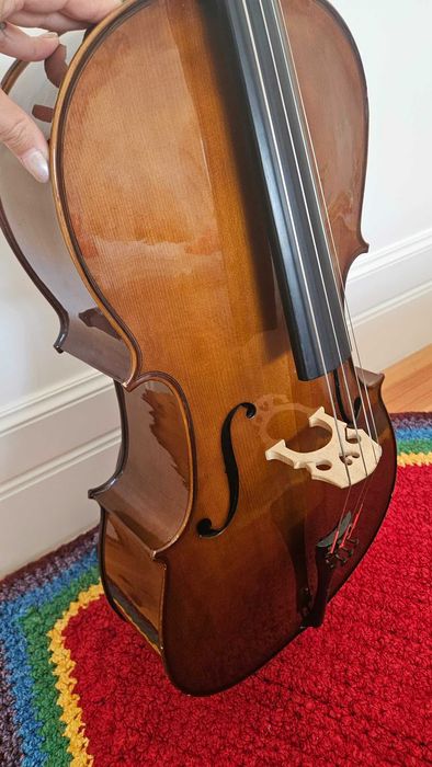 Violoncelo Stentor 1/2 (Revisão Luthier Jean-Yves Matter em 09/2026) + Arco + Mala