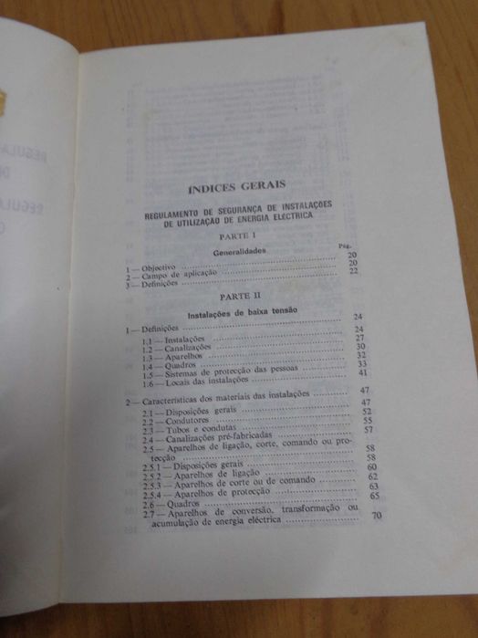 Livro – Regulamento de Segurança de Instalações de Energia Eléctrica