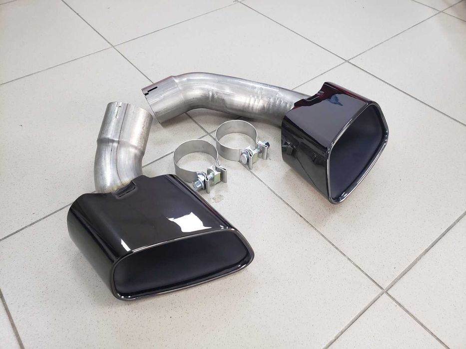 насадки выхлоп глушитель BMW X5 F15 13-18г насадки звич. бам. Черные