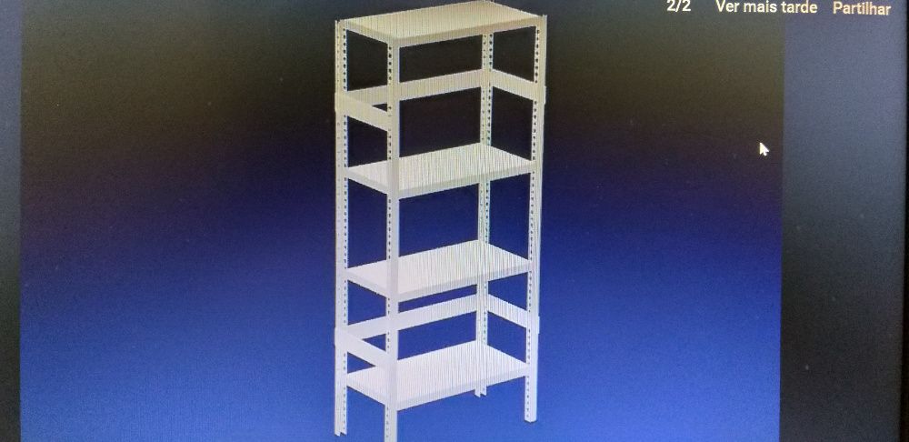 Estante prateleira com 5 prateleiras (TUDO NOVO)