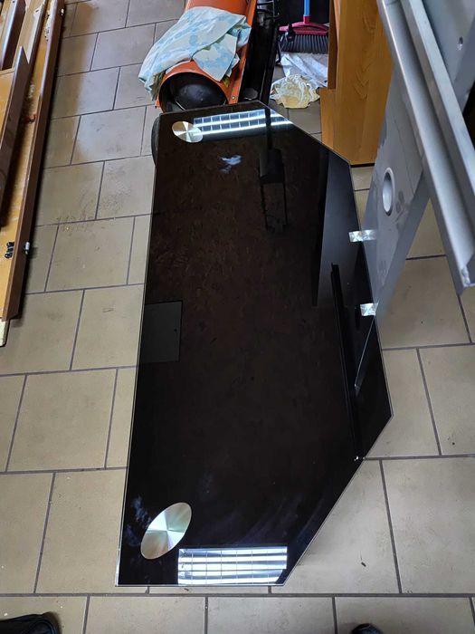 STOLIK pod TV , szklany , regulowany