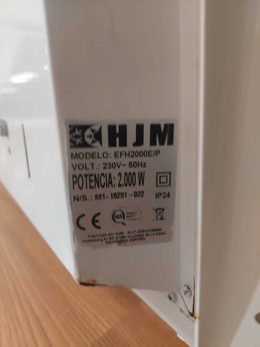 Emissores Térmicos HJM EFH Branco – 2000W e 1000W (Pouco Uso!)
