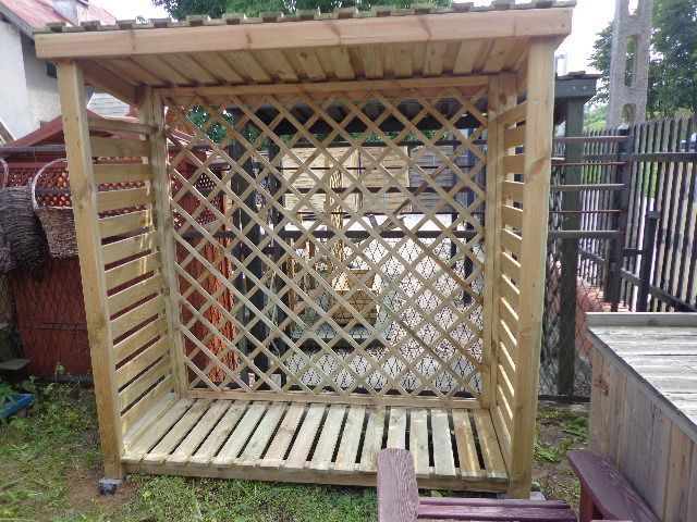 Wiata na drewno, drewutnia