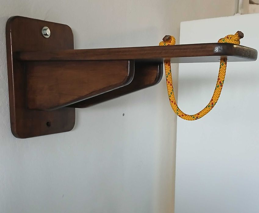 Suporte de Parede em Madeira para Bicicleta  Robusto e Fácil de Montar