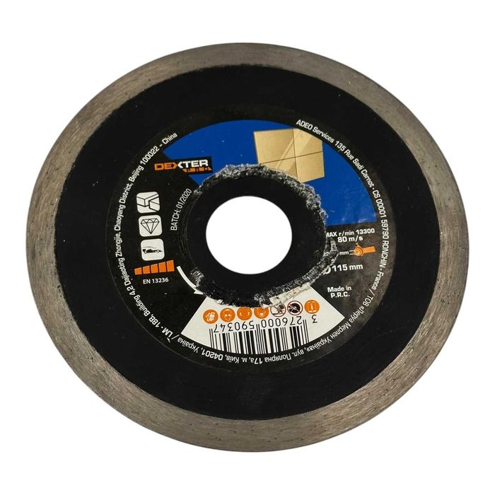 Tarcza diamentowa pełna 115X1.6X22.2mm DEXTER