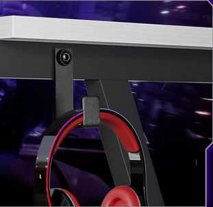 Mesa de gaming secretária de canto branca [fibra carbono]NOVO ENVIOGRÁ
