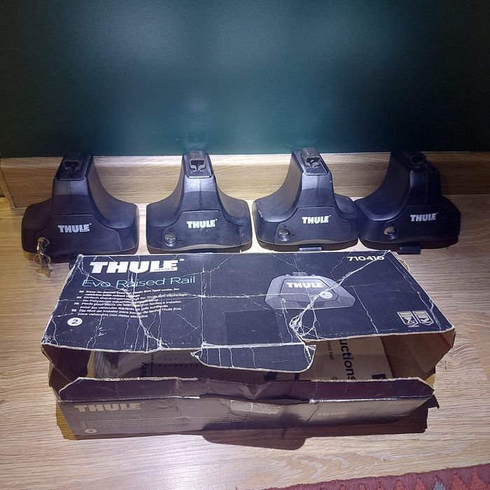 Thule Evo Raised  Rail Stopy do bagażnika  zamykane