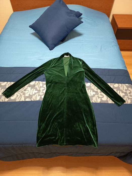 Vestido verde mango