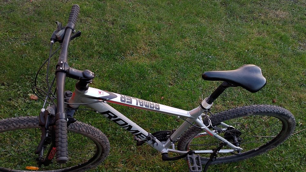 Rower srebrny Romet