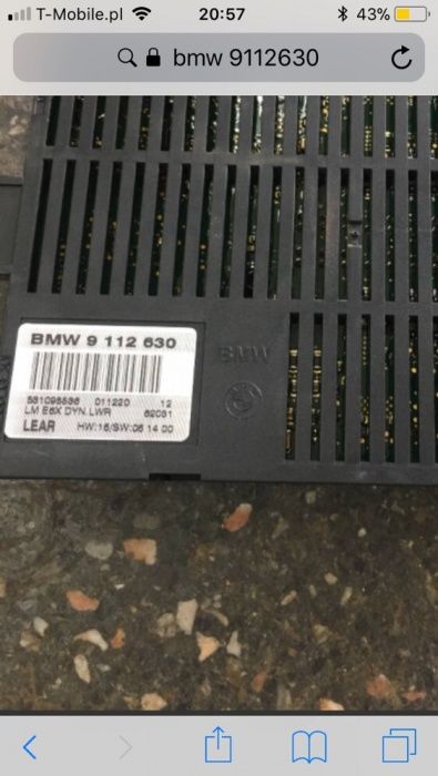 Bmw e60 e61 e65 moduł świateł