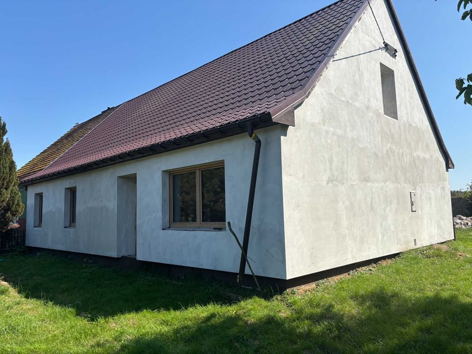 Dom w kapitalnym remoncie do dokończenia, Grębowo k. Kamienia Pomorskiego, 120m2, działka 1400m2