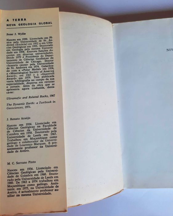 A Terra. Nova Geologia Global