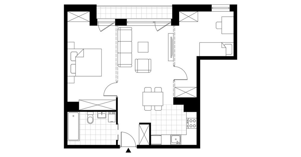 1-pokojowe mieszkanie 59m2 + balkon Bez Prowizji