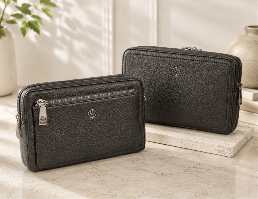 Чоловічий клатч барсетка шкіряна Мужской клатч кожаный HT leather Мужская барсетка Чоловічий клатч