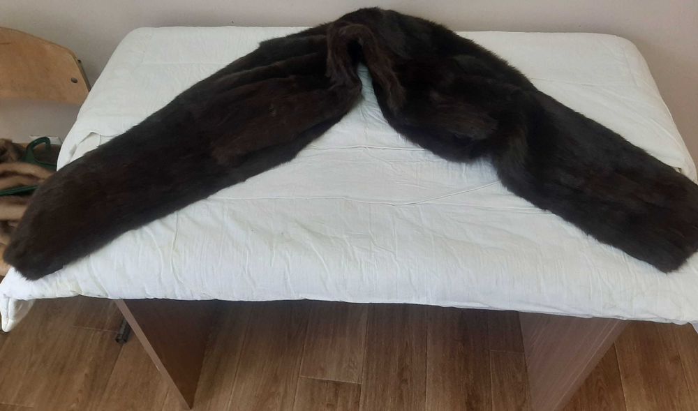 Комір накидка болеро з хутра норки 142 см