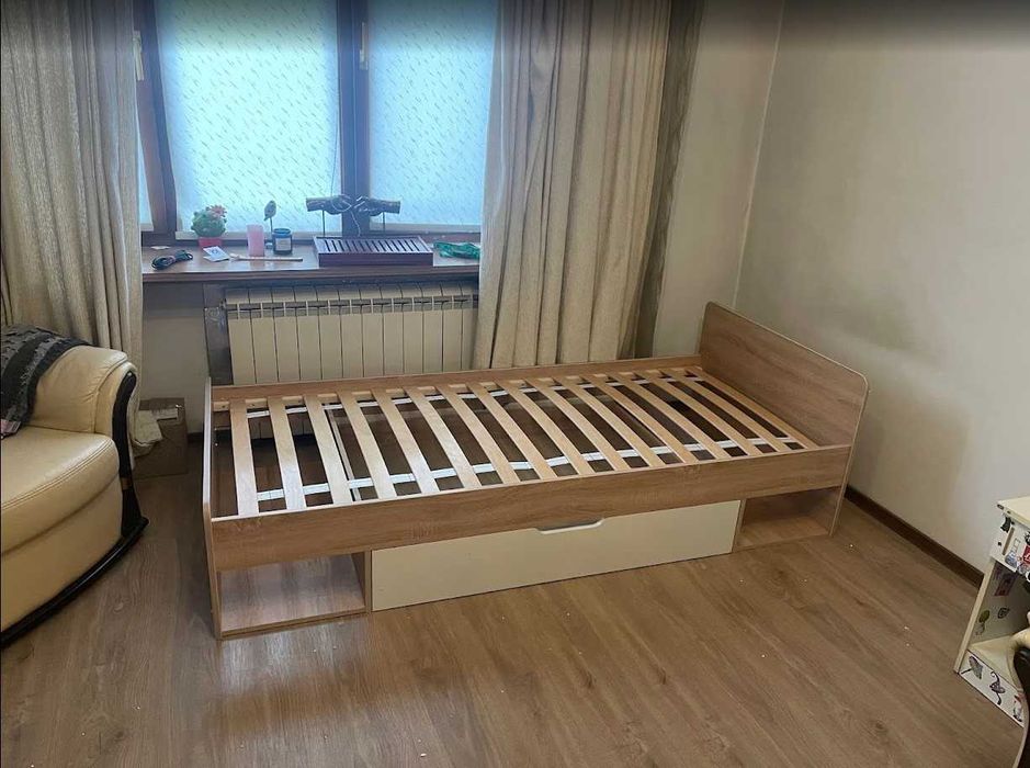 Ліжко Тіпс +ортопедичний вклад, односпальне з шухлядою, наявність