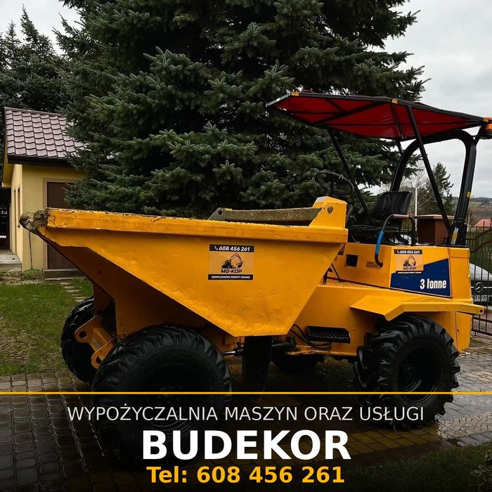 Wynajem wozidła budowlanego 3 tony (wozidło 3 tony)