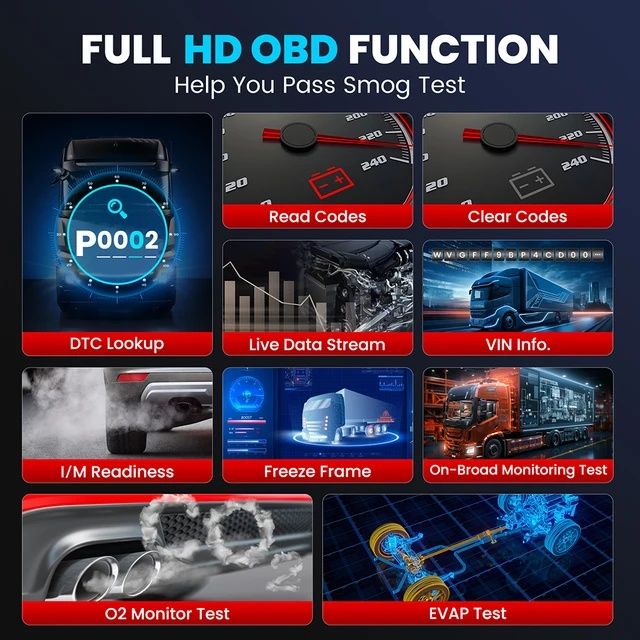 Máquina de diagnóstico para pesados Launch Crp129 HD Elite 24v NOVO