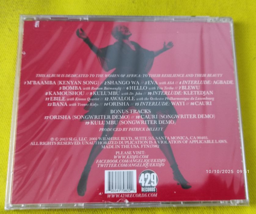 Angélique Kidjo - Eve CD