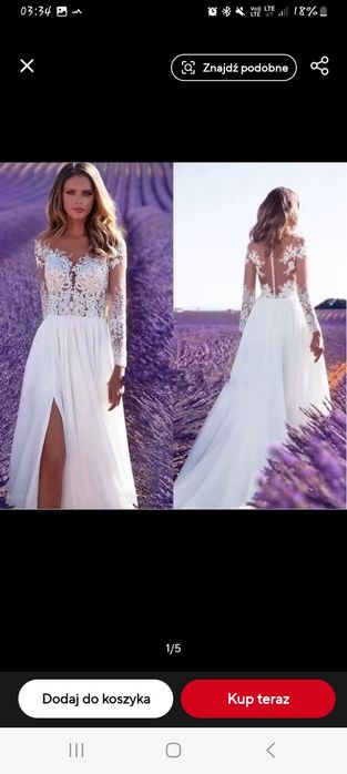 Sukienka ślubna rozmiar S