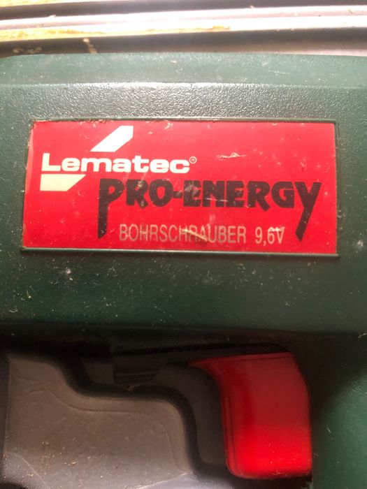 Lematec  pro-energy 9,6v wkrętarka wiertarka